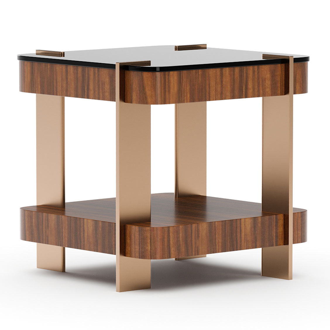 Altura Side Table with Glass Top