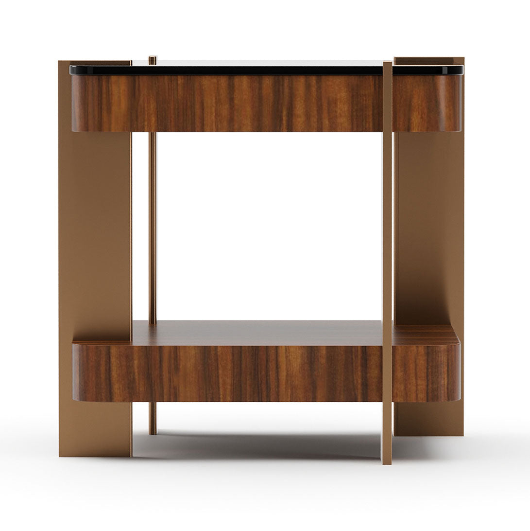 Altura Side Table with Glass Top