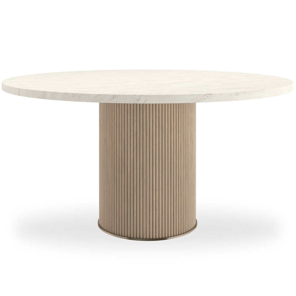 Caracole Dining Rhythm 147cm Round Stone Top Dining Table House of Isabella UK