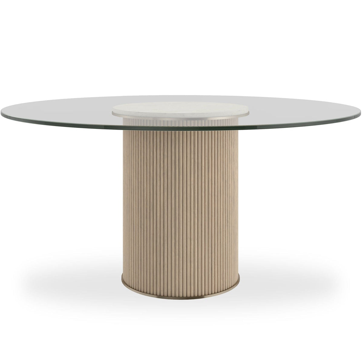 Caracole Dining Rhythm Round Glass Top Dining Table House of Isabella UK