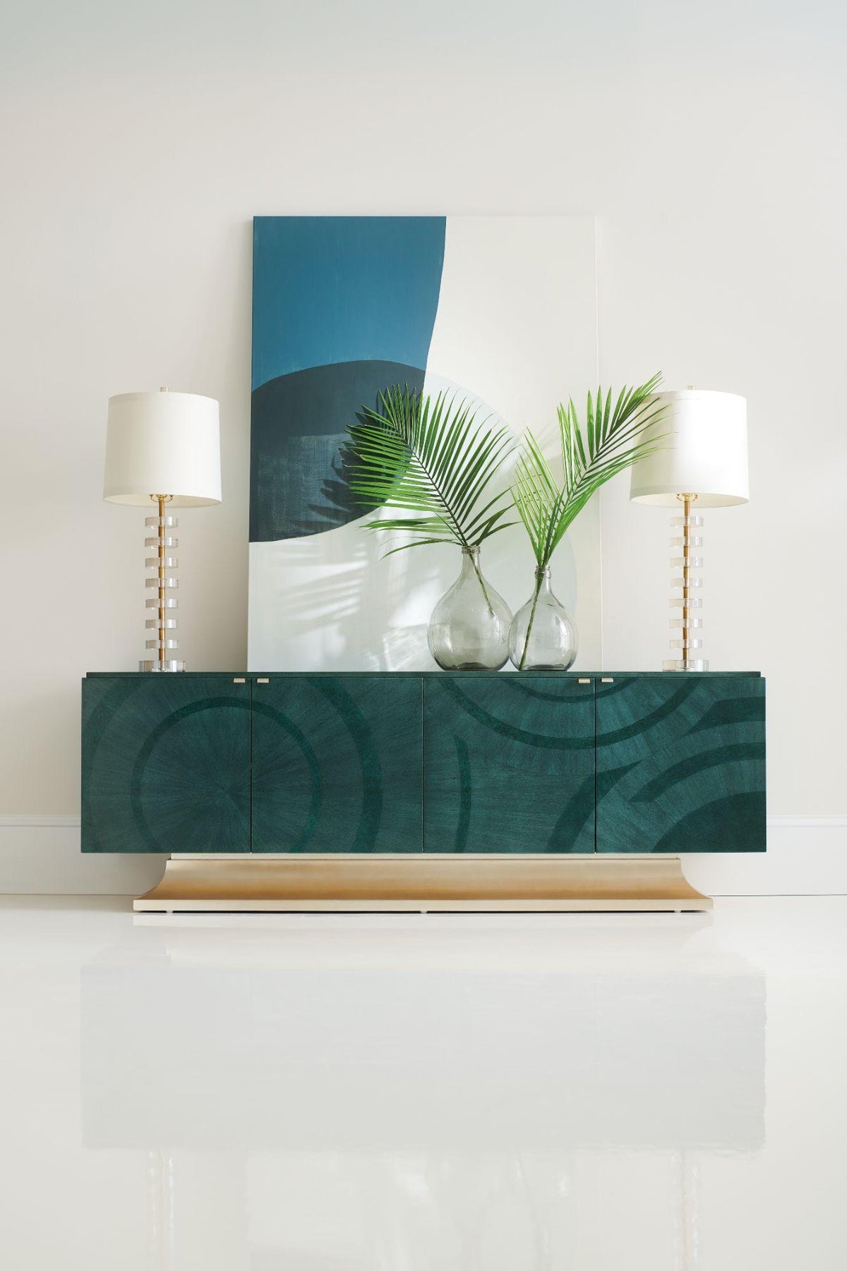 Caracole Deja Blue Media Cabinet.