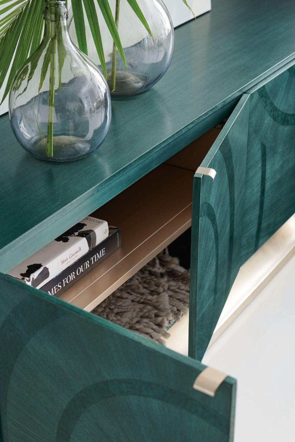 Caracole Deja Blue Media Cabinet.