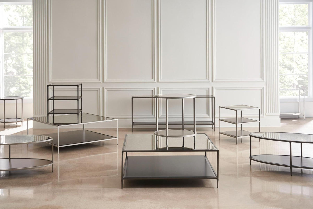 Caracole Smoulder Oval Coffee Table.