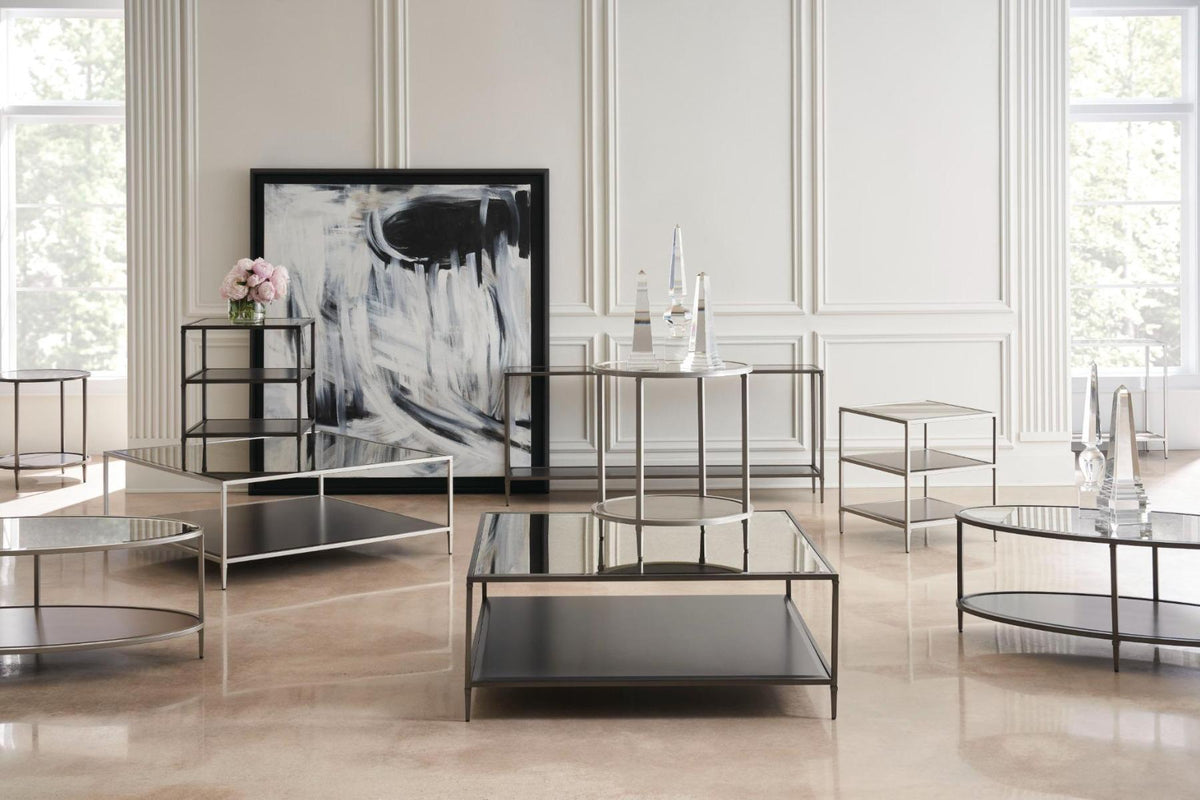 Caracole Smoulder Round End Table.