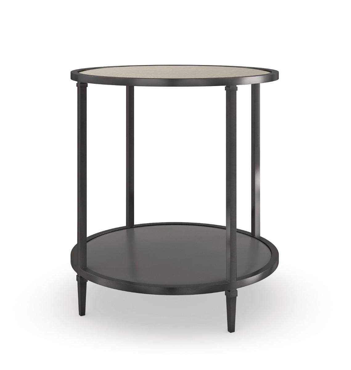 Caracole Smoulder Round End Table.