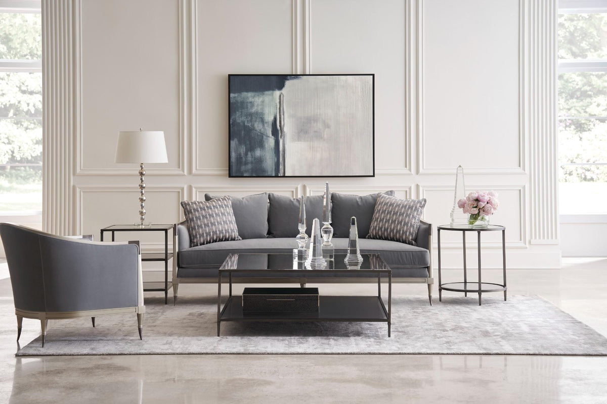 Caracole Smoulder Square End Table.