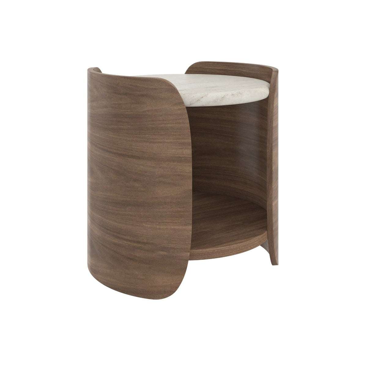 Caracole Living Fleur Side Table With Wood Shelf House of Isabella UK