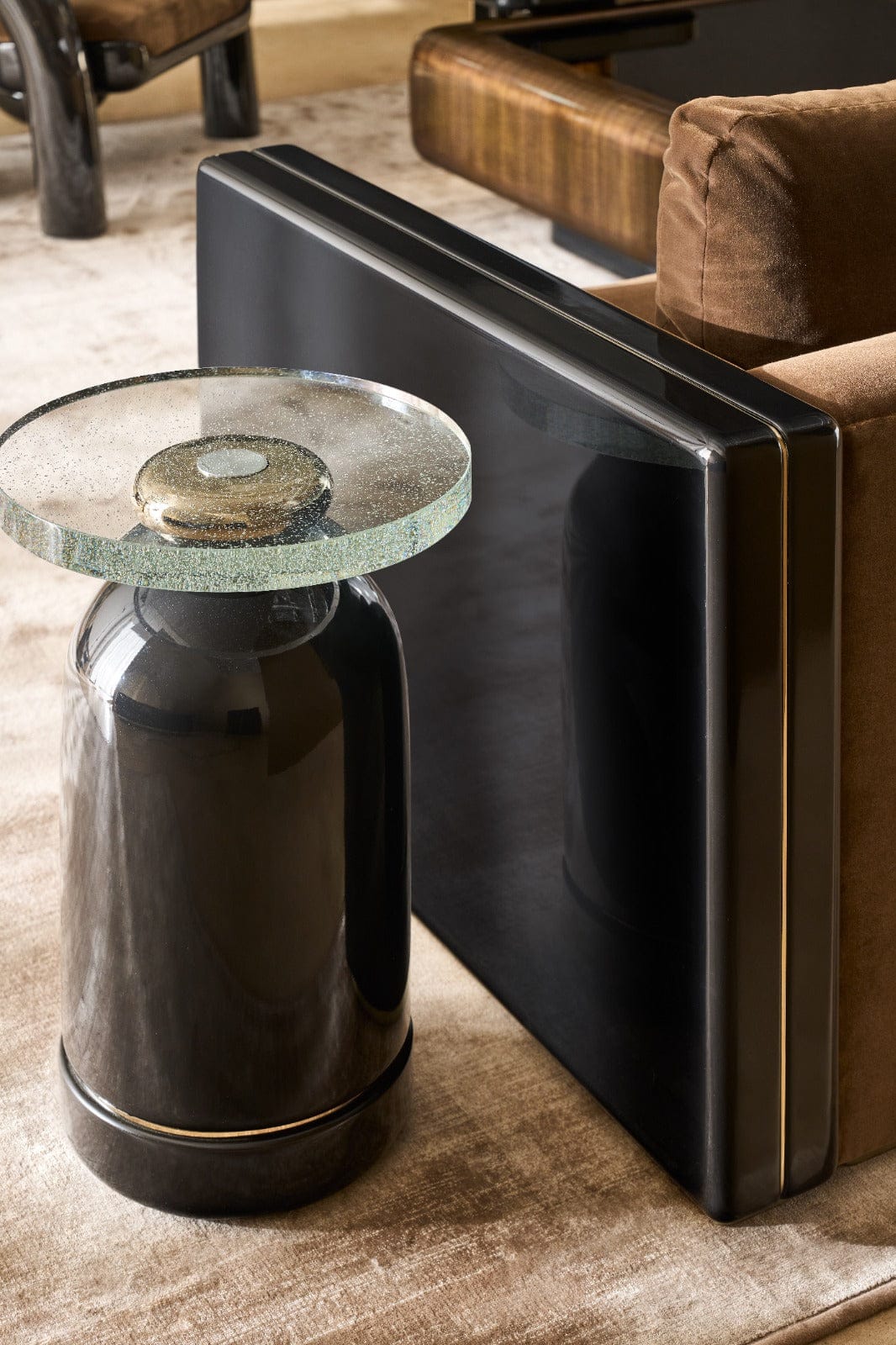 Caracole Living Gelee Accent Table in Chocolate House of Isabella UK