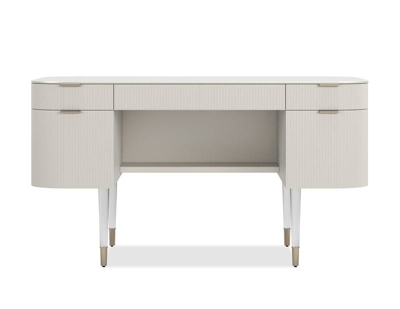 Caracole Living Lady Love Desk / Dressing Table in Matte Pearl House of Isabella UK
