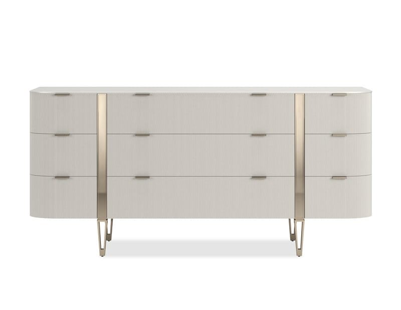 Caracole Living Love At First Sight Dresser in Matte Pearl - Small House of Isabella UK