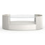 Caracole Living Love Oval Coffee Table in Matte Pearl House of Isabella UK