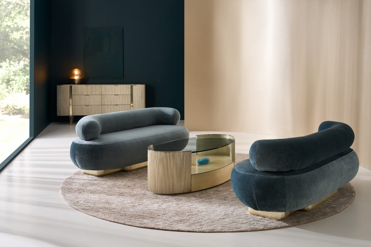 Caracole Living Love Oval Coffee Table in Oracle House of Isabella UK