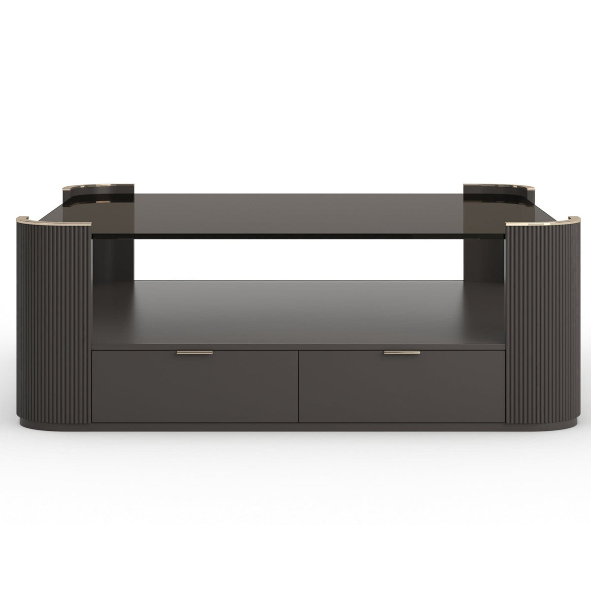 Caracole Living Love Square Coffee Table in Dark Chocolate House of Isabella UK