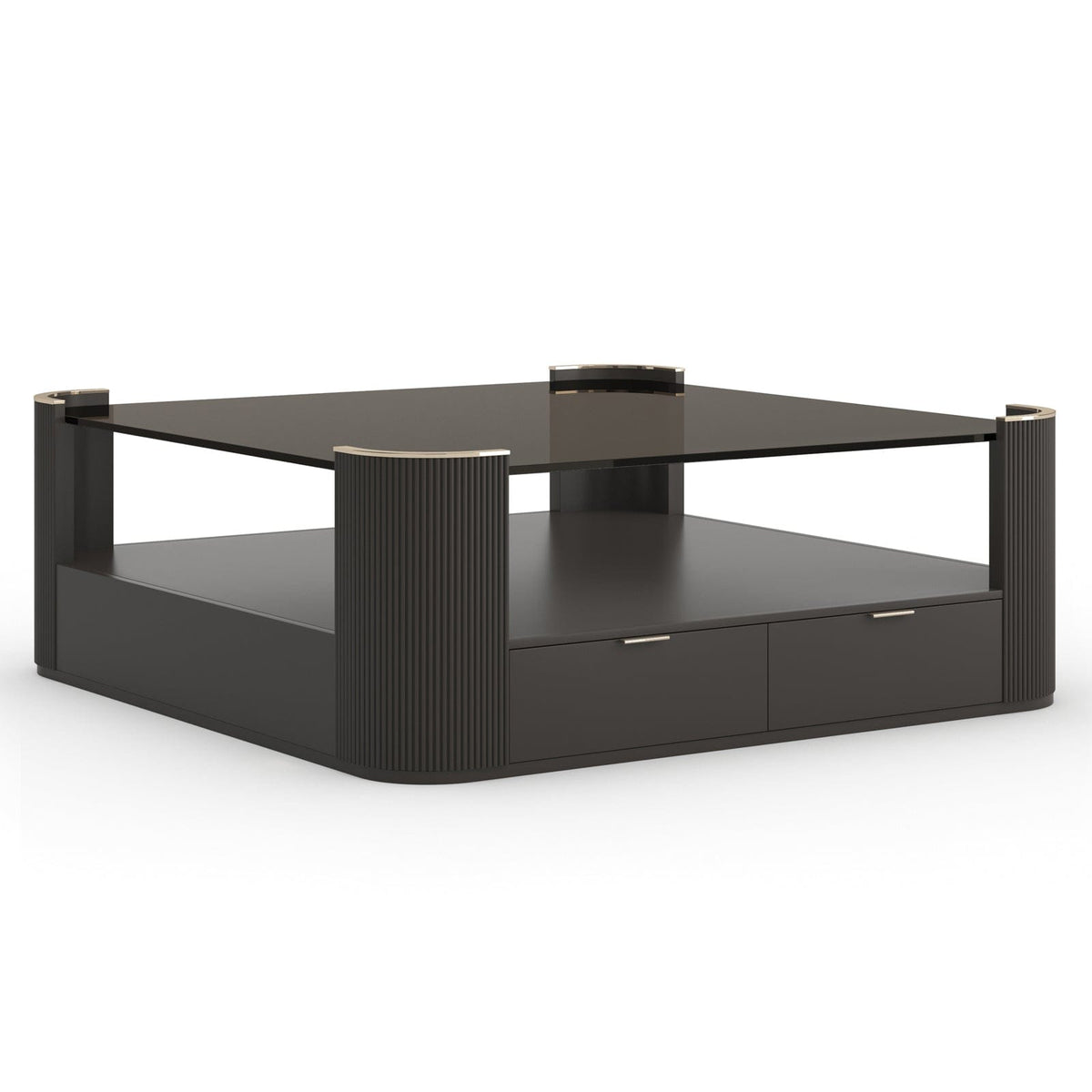 Caracole Living Love Square Coffee Table in Dark Chocolate House of Isabella UK