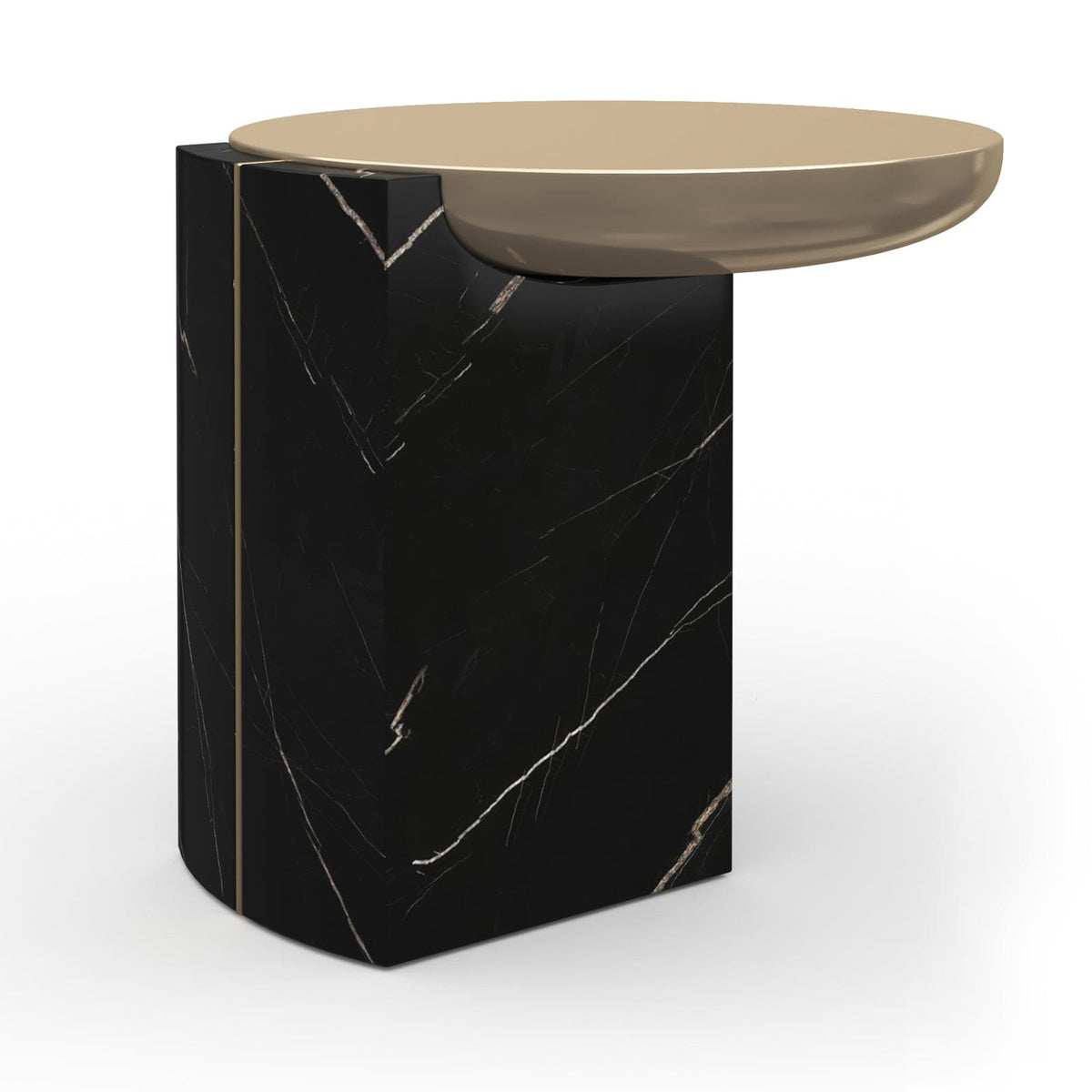 Caracole Living Overlap Round Side Table in Dark House of Isabella UK