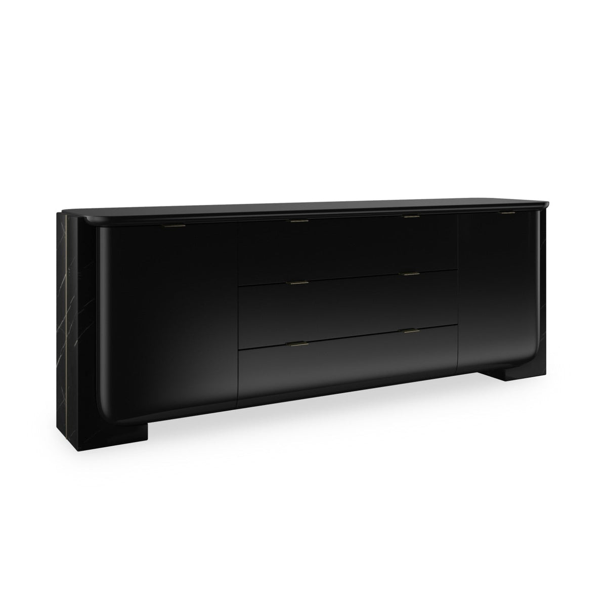 Caracole Living Overlap Sideboard Dark House of Isabella UK