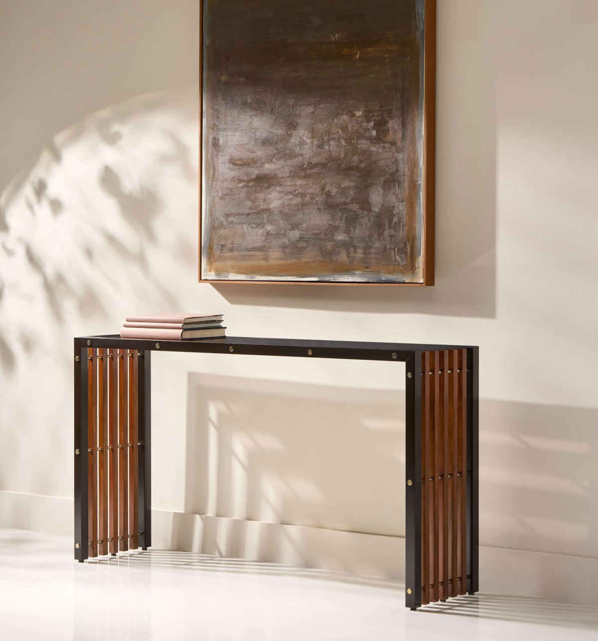 Caracole Living Pinstripe Dark Console Table House of Isabella UK