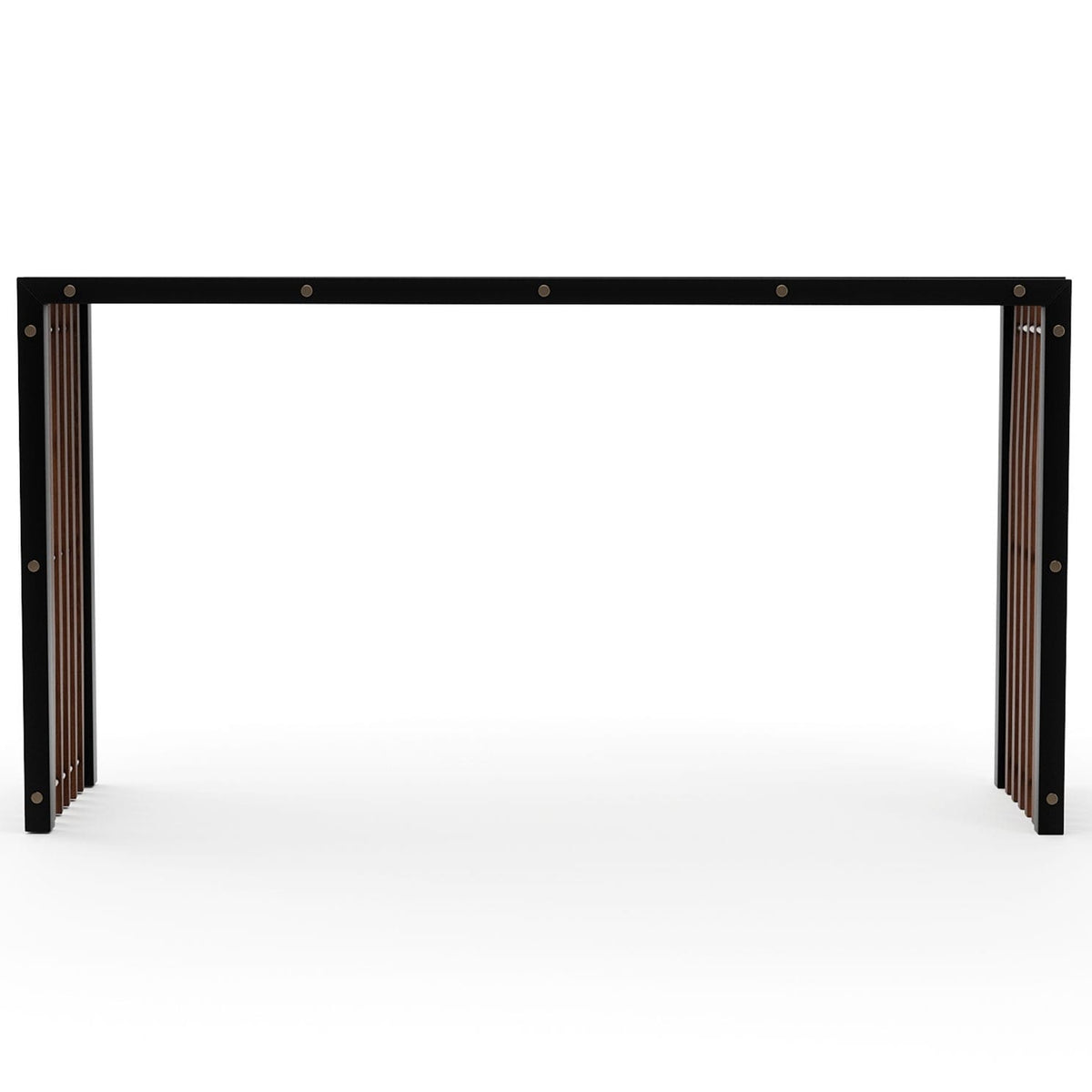 Caracole Living Pinstripe Dark Console Table House of Isabella UK