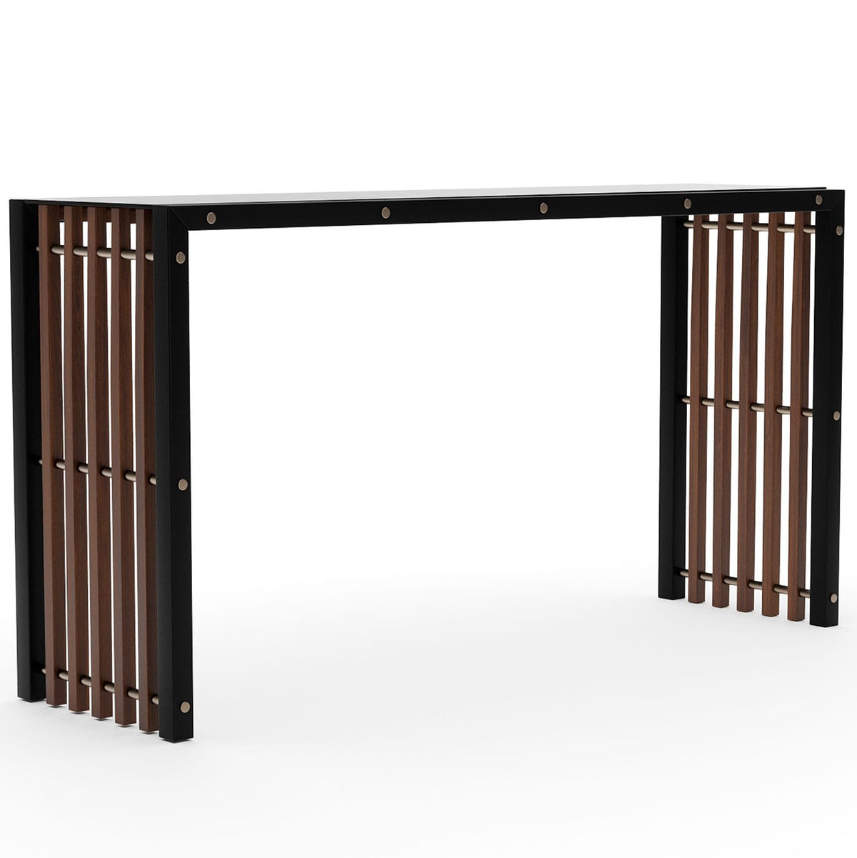 Caracole Living Pinstripe Dark Console Table House of Isabella UK