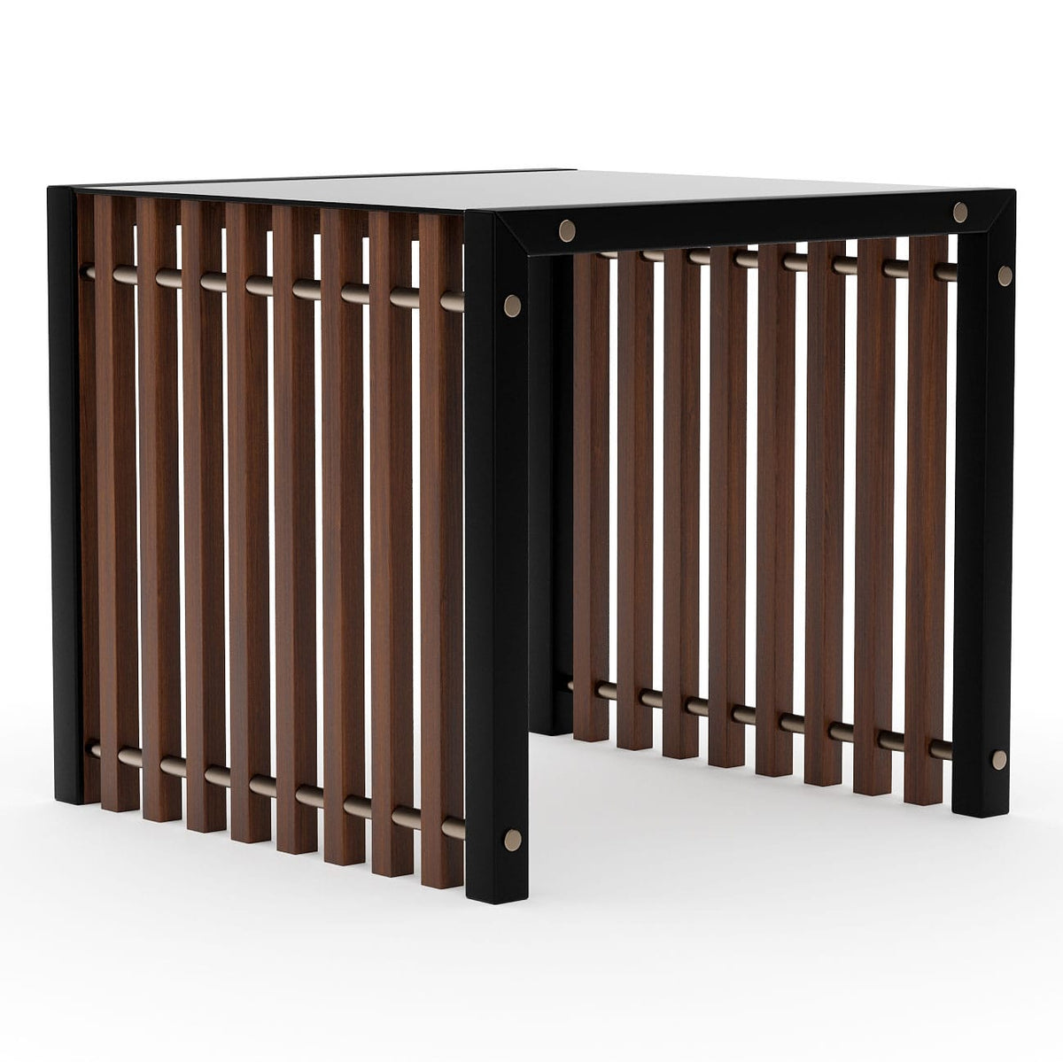 Caracole Living Pinstripe Dark Side Table House of Isabella UK