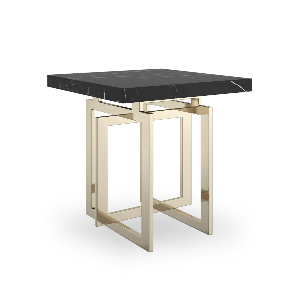 Caracole Living Wish You Were Here Square Side Table in Dark House of Isabella UK