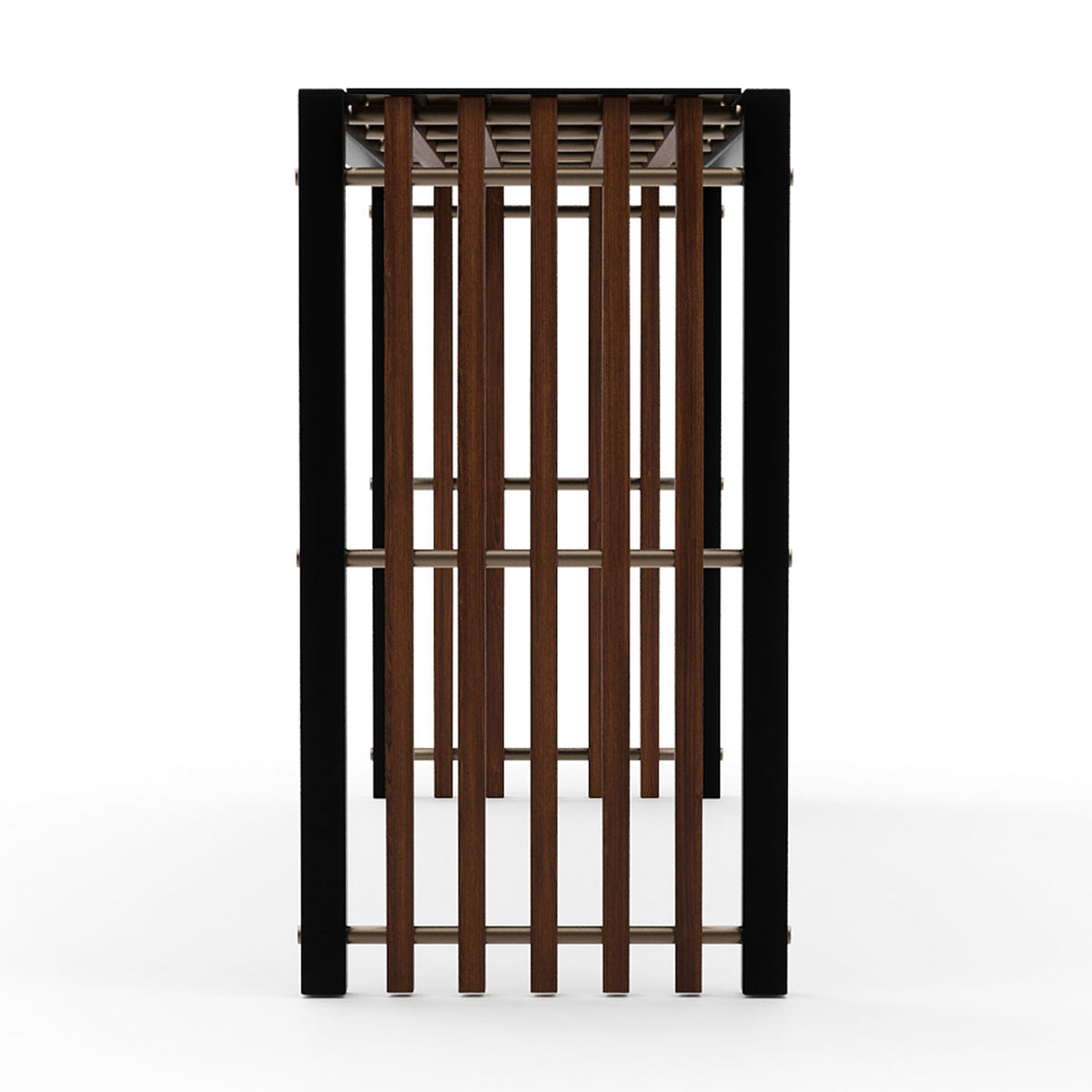 Pinstripe Dark Console Table