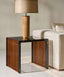 Pinstripe Dark Side Table