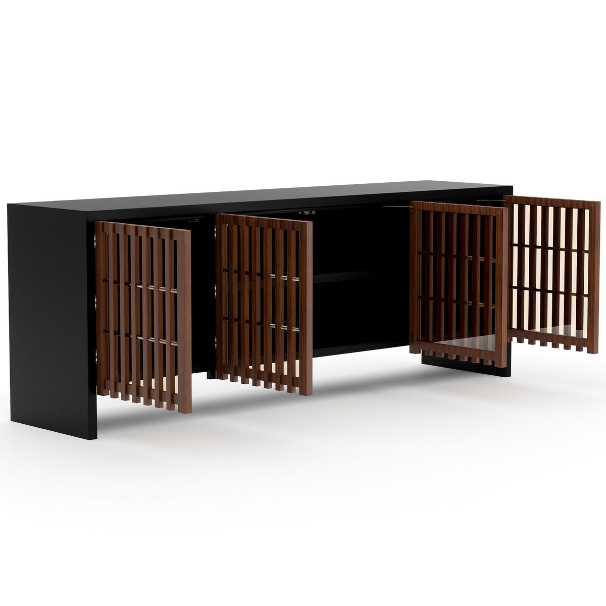 Pinstripe Dark Sideboard