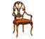 Dining Chair with Arms Carving - Leather