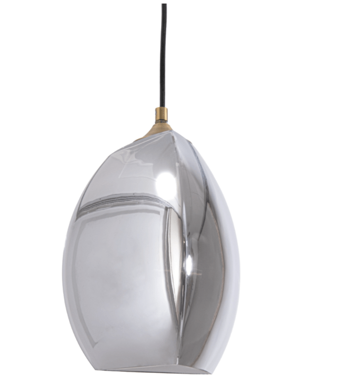 Talence Pendant - Antique Brass & Smoke Glass | OUTLET.