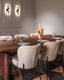 Dining chair Sergio natural linear