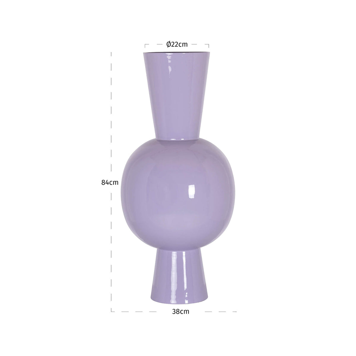 Vase Arline lavender