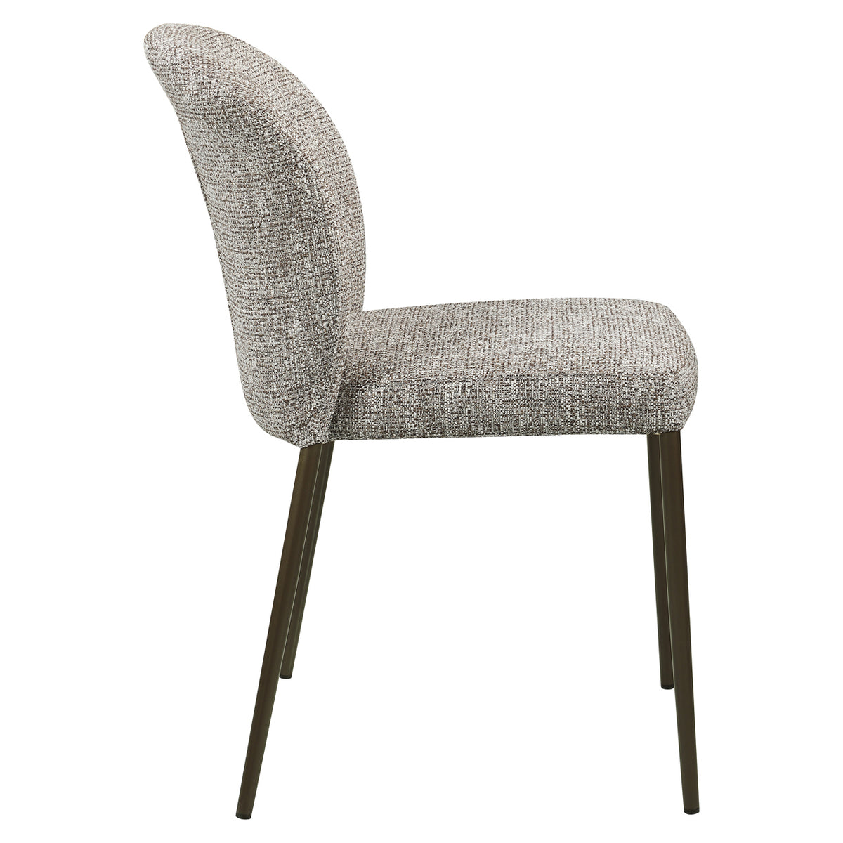 Dining chair Stacker  earth tweed fire retardant (Set of 2)