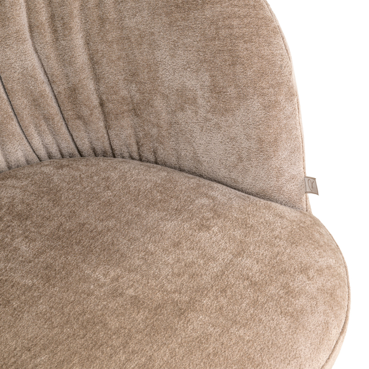Dining chair Cassi sand soft swivel