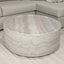 Celeste Round Neutral Marble Effect Coffee Table
