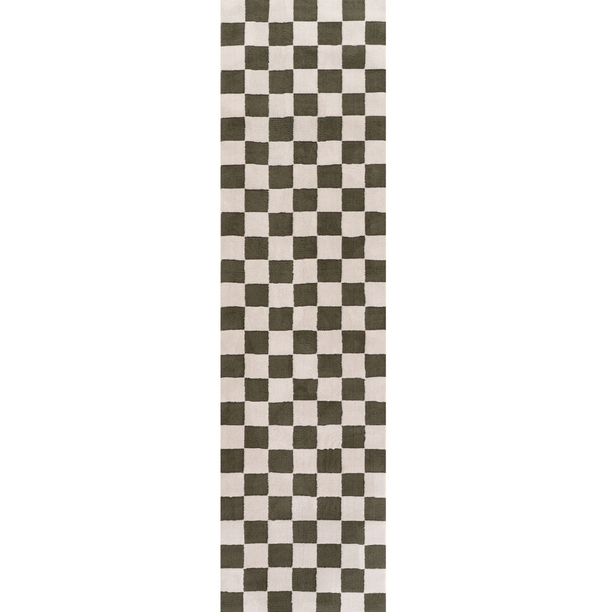 Loft Checkerboard Green Rug