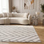 Loft Chevron Grey Rug