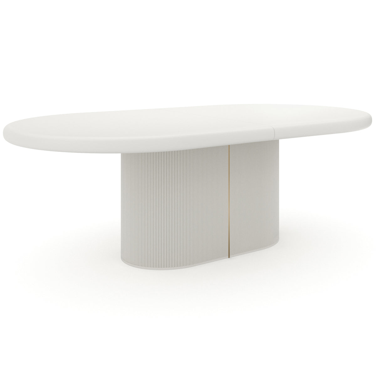 Love Extending Dining Table in Matte Pearl