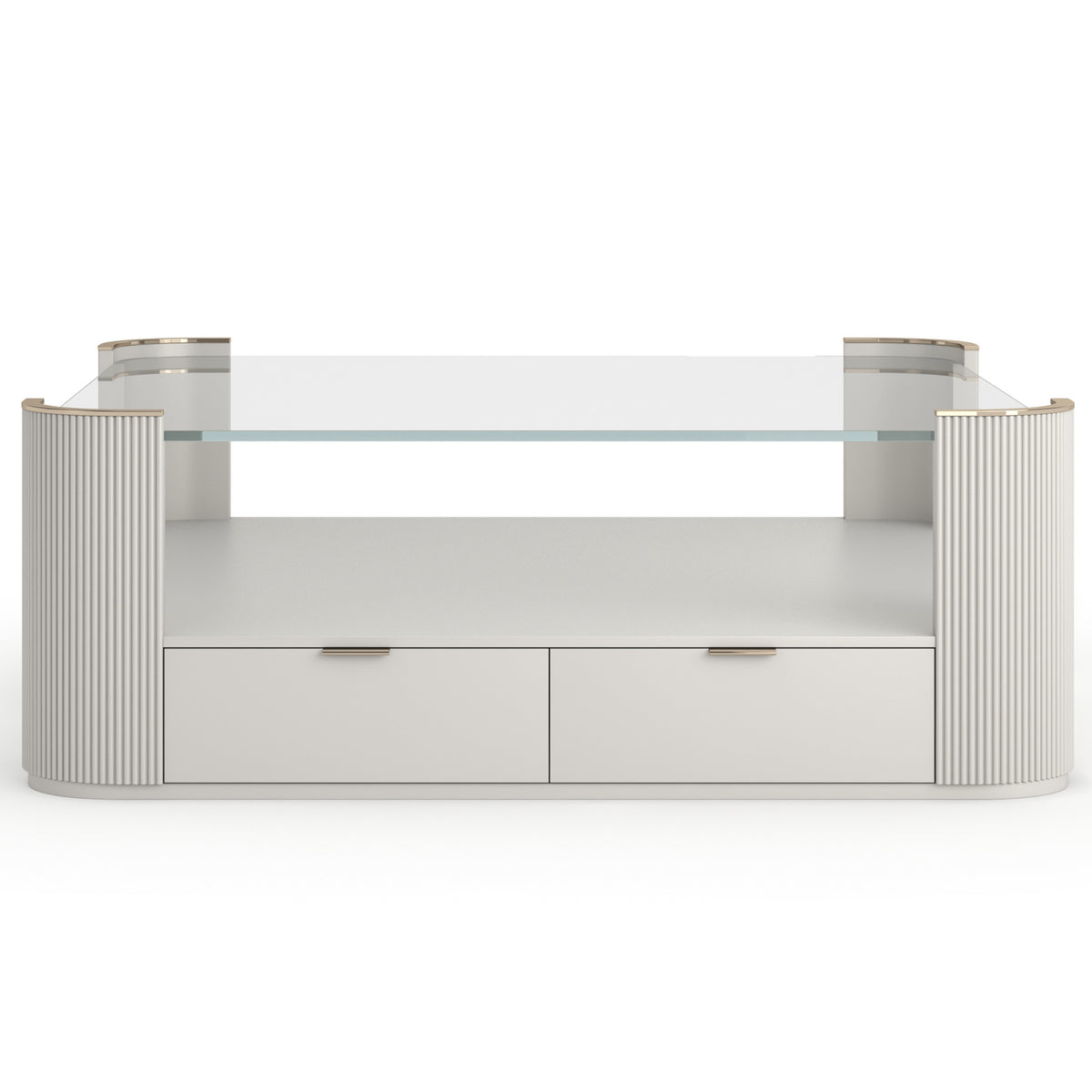 Love Square Coffee Table in Matte Pearl