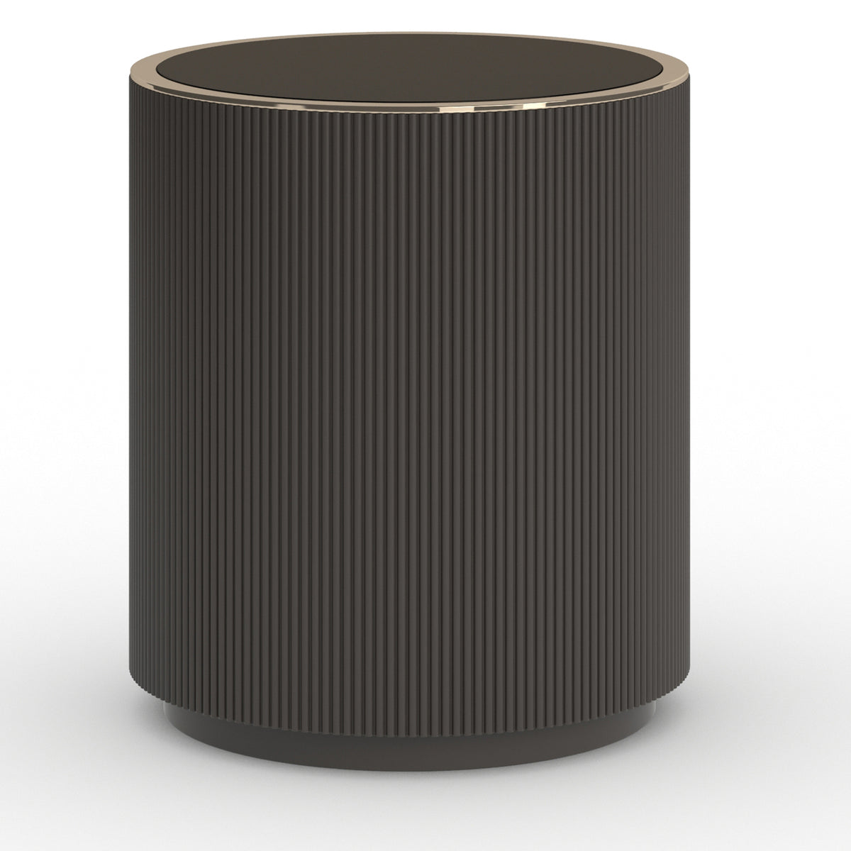 Love Round Side Table in Dark Chocolate