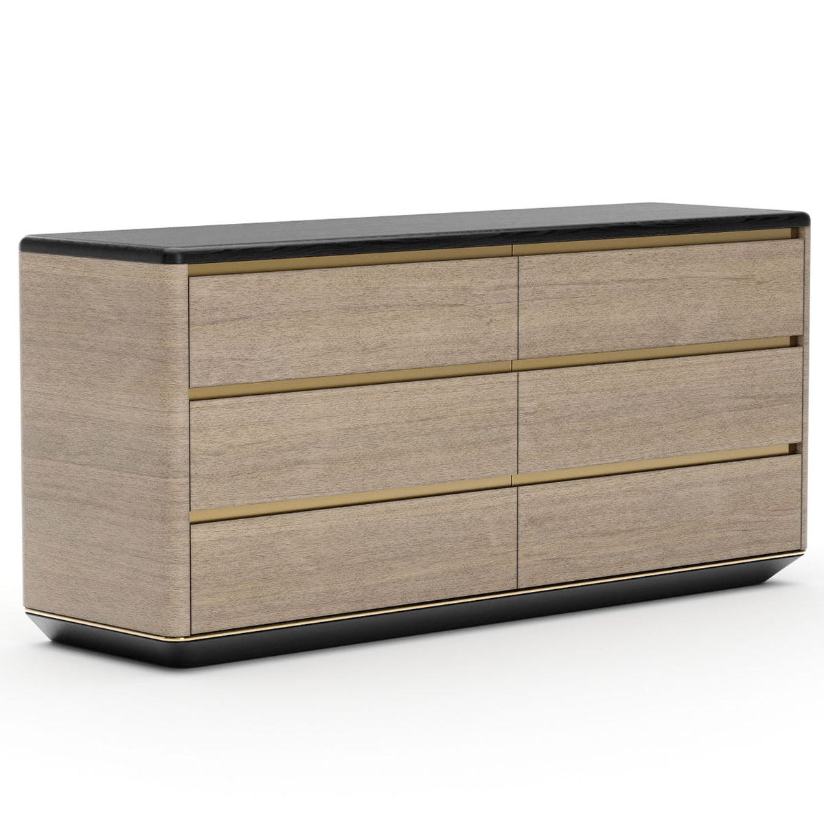Madera Plinth Chest of Drawers in Chocolate