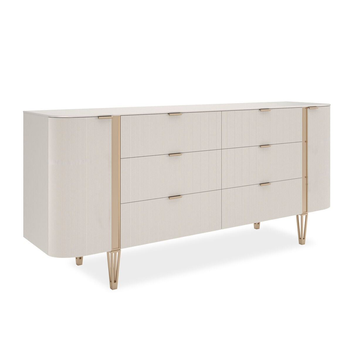 Love At First Sight Dresser in Matte Pearl - Large