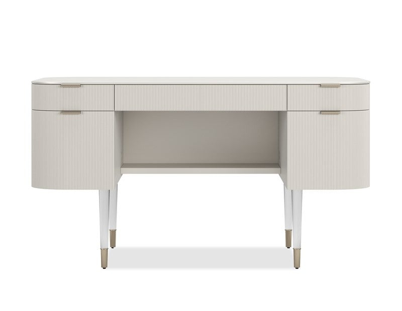 Lady Love Desk / Dressing Table in Matte Pearl