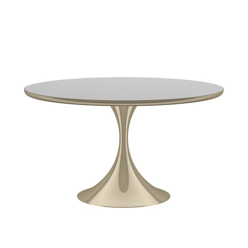 Semper Dining Table in Whisper of Gold - Round
