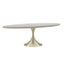 Semper Oval Dining Table 244cm in Whisper of Gold