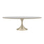 Semper Oval Dining Table 244cm in Whisper of Gold