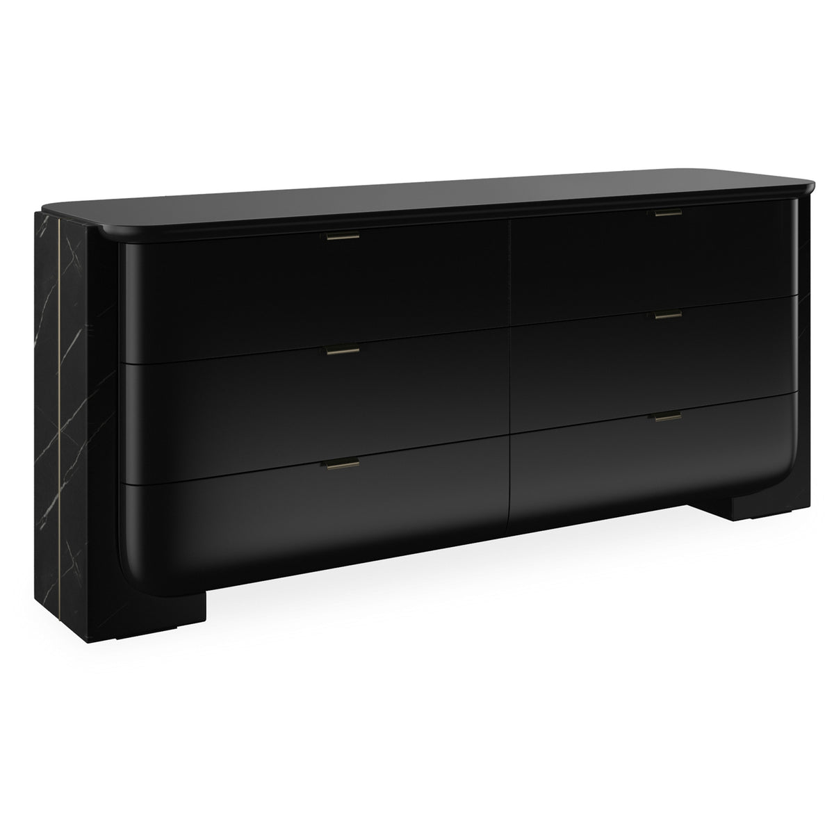 Overlap Chest of Drawers in Dark
