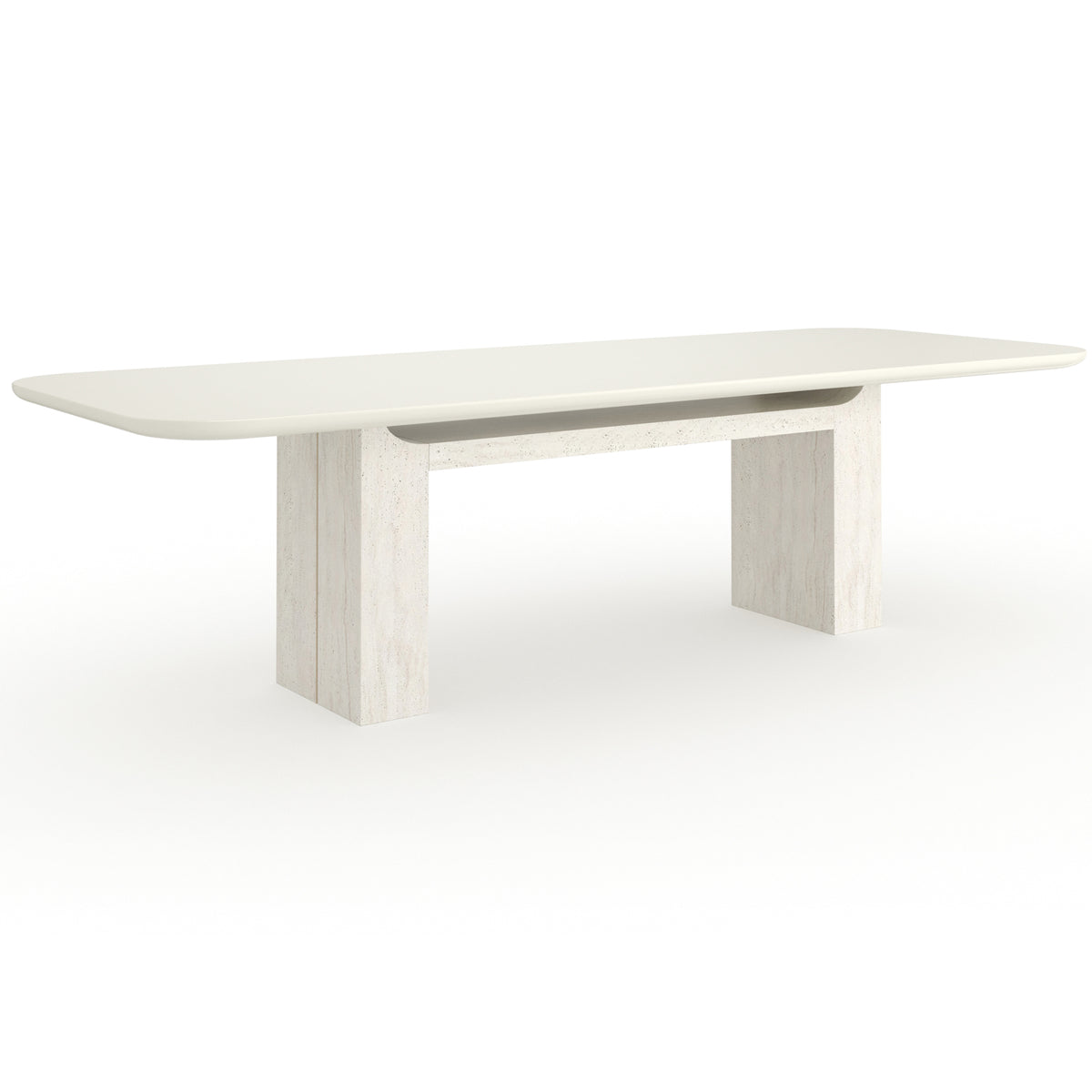 Overlap Rectangle Dining Table in Light