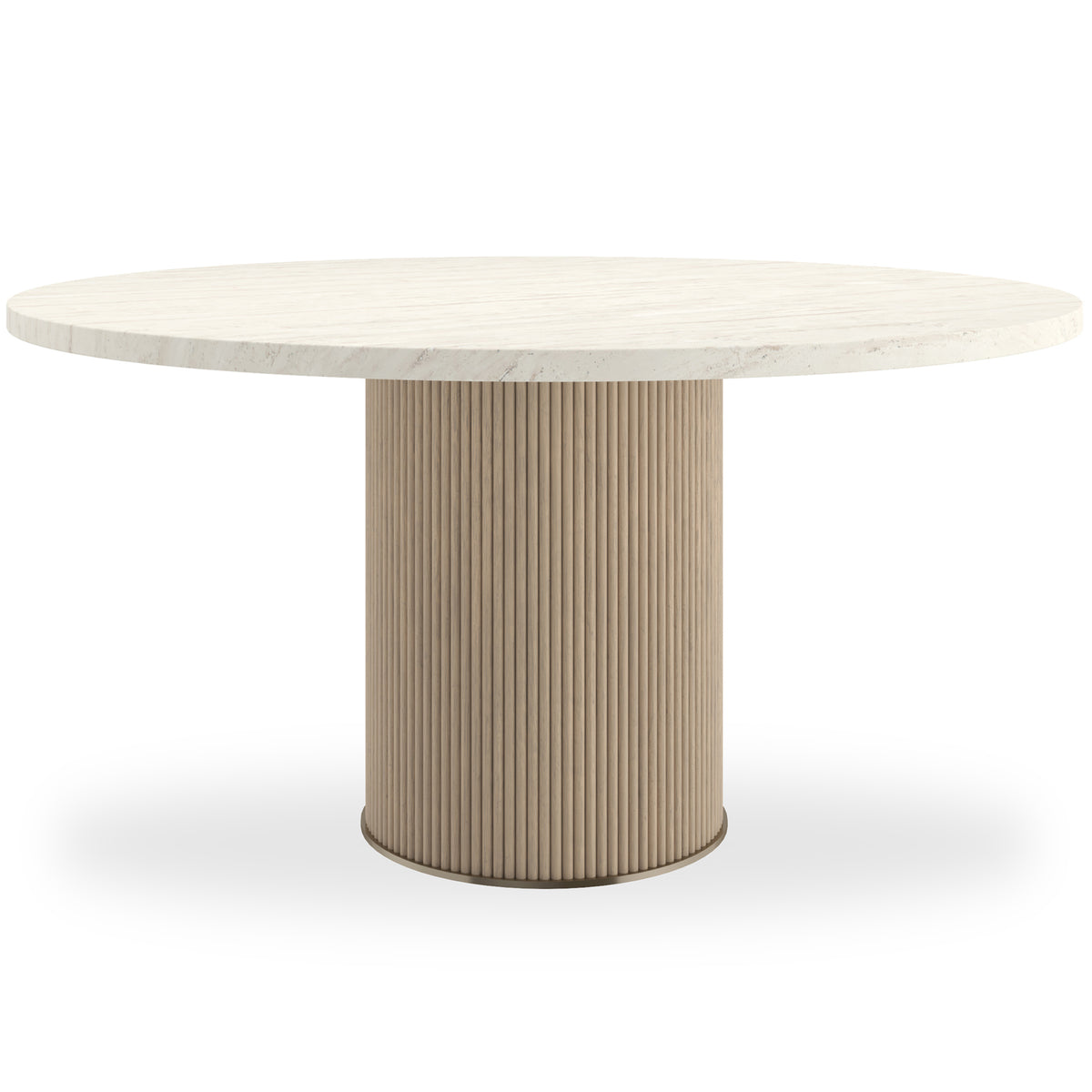 Rhythm 147cm Round Stone Top Dining Table