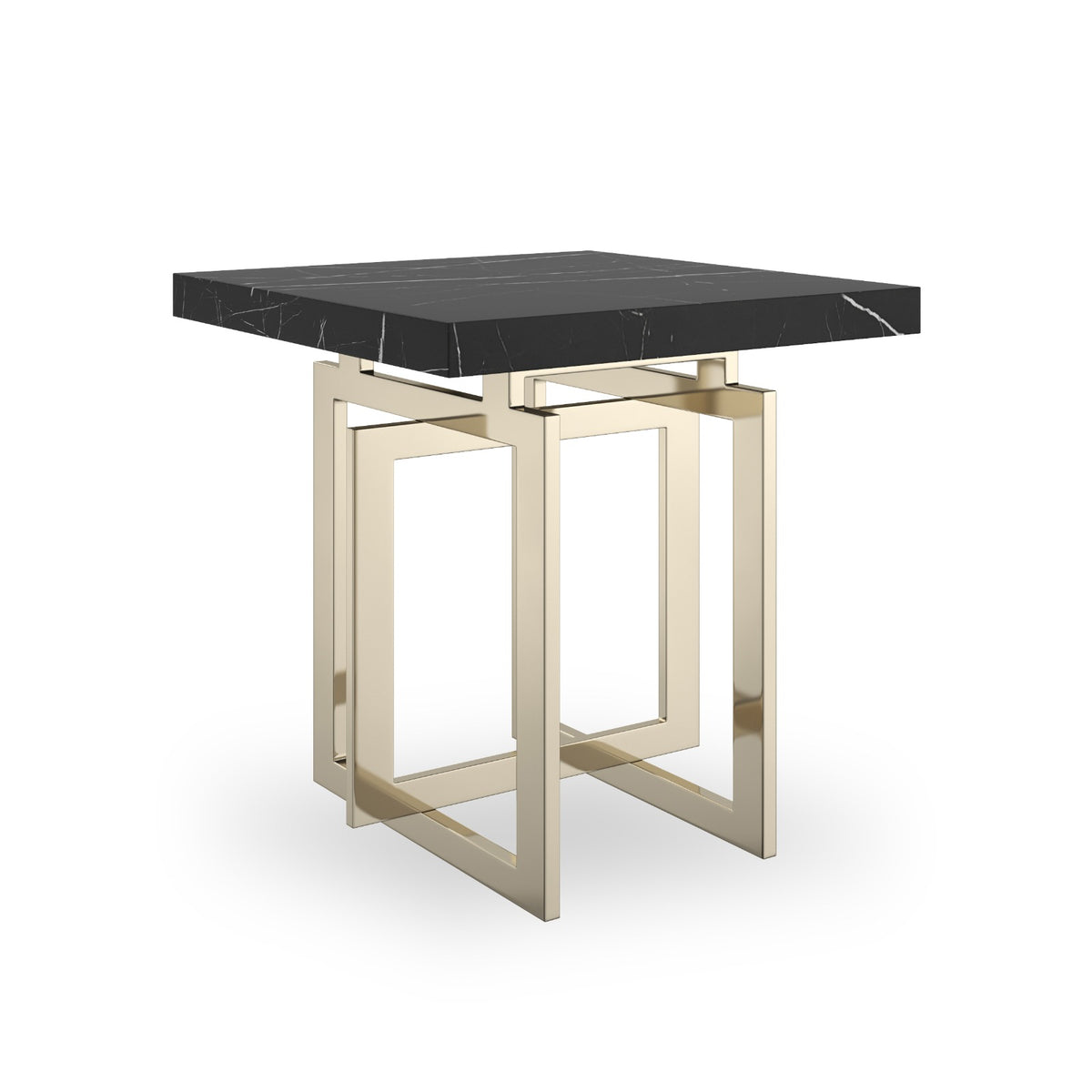 Wish You Were Here Square Side Table in Dark